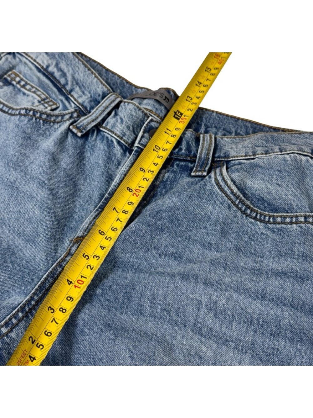 Joe's Jeans Low Rise Wide Leg Jeans 27 Light Wash Relaxed Grunge Minimalist - Picture 9 of 14